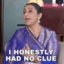 I Honestly Had No Clue Manisha Koirala GIF - I Honestly Had No Clue Manisha Koirala Pinkvilla GIFs