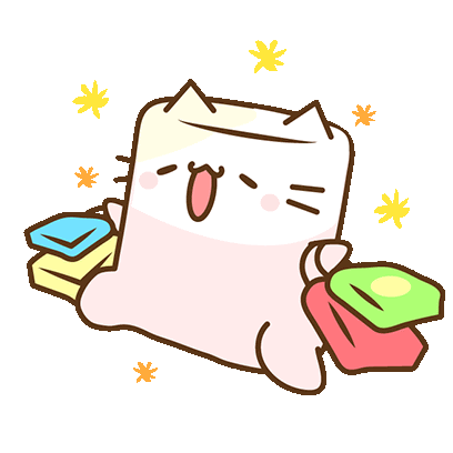 Marshmallow Cat Sticker - Marshmallow Cat Pink and white - Discover & Share  GIFs