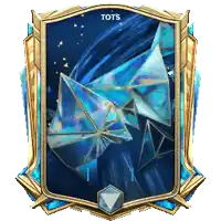 a picture of a shield with the word tots written on it
