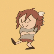 a cartoon drawing of a girl with a cat ear