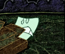 a piece of paper with a sad face on it