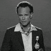 a man holding a bottle of nuka cola