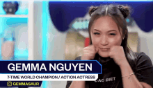 Peace Gemma Nguyen GIF - Peace Gemma Nguyen Happy GIFs
