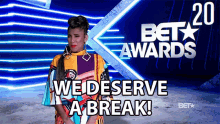 We Deserve A Break Amanda Seales GIF - We Deserve A Break Amanda Seales Bet Awards2020 GIFs