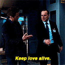 Tony Stark Keep Love Alive GIF - Tony Stark Keep Love Alive Phil Coulson GIFs