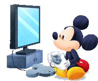 Gaming Mickey Mouse Sticker - Gaming Mickey Mouse Focused Stickers
