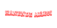 a white background with the words hanende ailesi in red letters