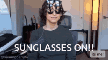 Aidan Gallagher Sunglasses GIF - Aidan Gallagher Sunglasses Glasses GIFs
