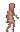 a pixel art of a baby in a diaper standing on a chair .