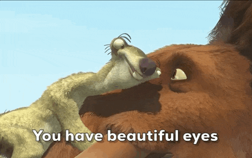 a cartoon of a bear and a shrew with the words 