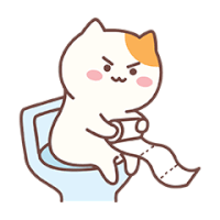 Cat Angry Sticker - Cat Angry Toilet Paper Stickers