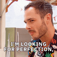 I'M Looking For Perfection To Be Honest Loïc Fauteux-goulet GIF - I'M Looking For Perfection To Be Honest Loïc Fauteux-goulet The Great Canadian Baking Show GIFs