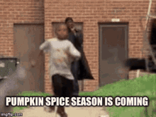 Pumpkin Spice Coming GIF - Pumpkin Spice Coming Walking GIFs