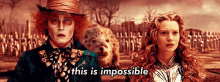 This Is Impossible - Alice Through The Looking Glass GIF - Impossible Alice In Wonderland Disney GIFs