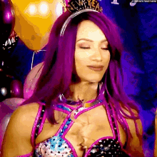 Sasha Banks Happy New Year GIF - Sasha Banks Happy New Year Sure GIFs