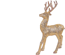 boldog kar%C3%A1csonyt christmas sticker deer gold