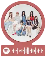 a group of girls are sitting in a circle with a spotify icon below them