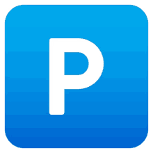 p button symbols joypixels parking sign parking zone