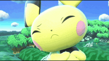 a close up of a yellow cartoon character with a sad face