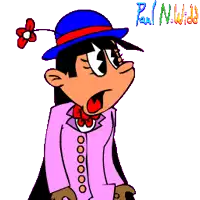 a cartoon character with the word damn written on it