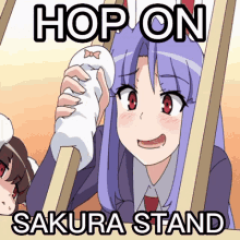 Hop On Sakura Stand GIF - Hop On Sakura Stand GIFs