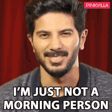 Im Just Not A Morning Person Dulquer Salmaan GIF - Im Just Not A Morning Person Dulquer Salmaan Pinkvilla GIFs