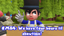 Smg4 We Have Four Hours Till Showtime GIF - Smg4 We Have Four Hours Till Showtime Supermarioglitchy4 GIFs