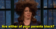Maya Rudolph Are Either Of Your Parents Black GIF - Maya Rudolph Are Either Of Your Parents Black Comedy GIFs