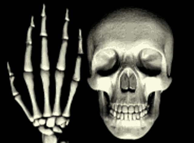 Skeleton Middle Finger Gesture  Creative Fabrica