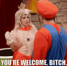 You'Re Welcome GIF - Super Mario Princess Peach Youre Welcome GIFs