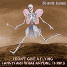 Fairy Skeleton GIF - Fairy Skeleton I Dont Care GIFs