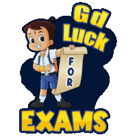 Good Luck For Exams Chhota Bheem Sticker - Good Luck For Exams Chhota Bheem Aap Ke Exam Ke Liye All The Best Stickers