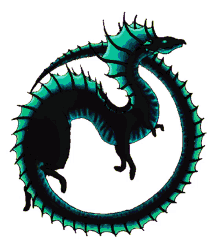 dragon power serpent colorful creature fantasy