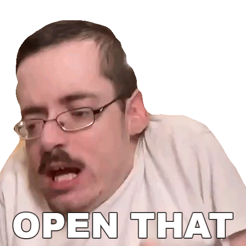 Open That Ricky Berwick Sticker - Open That Ricky Berwick Get This Open Stickers