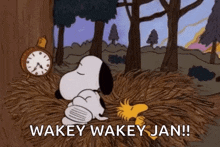 Snoopy Wake Up GIF - Snoopy Wake Up Alarm GIFs