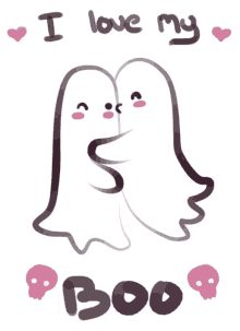 happy halloween ghost i love my boo
