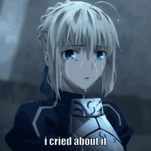 Saber I Cried About It GIF - Saber I Cried About It Fate GIFs