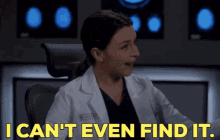 Greys Anatomy Amelia Shepherd GIF - Greys Anatomy Amelia Shepherd I Cant Even Find It GIFs