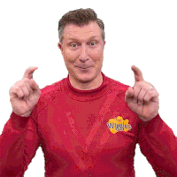 Pointing Down Simon Wiggle Sticker - Pointing Down Simon Wiggle The Wiggles Stickers