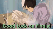 Good Luck On Finals Anime GIF - Good Luck On Finals Anime GIFs