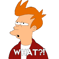What Fry Sticker - What Fry Futurama Stickers