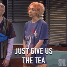 Just Give Us The Tea Saturday Night Live GIF - Just Give Us The Tea Saturday Night Live Spill The Tea GIFs