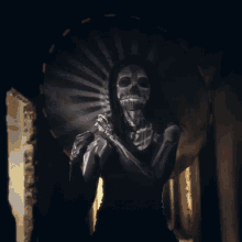Spooky Umbrella GIF - Spooky Umbrella Skeleton GIFs