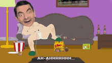 Mr Bean South Park GIF