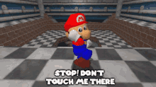 Smg4 Mario GIF - Smg4 Mario Stop Dont Touch Me There GIFs