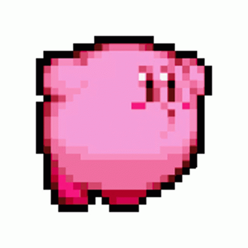 Kirby Pink Sticker - Kirby Pink Cute - Discover & Share GIFs