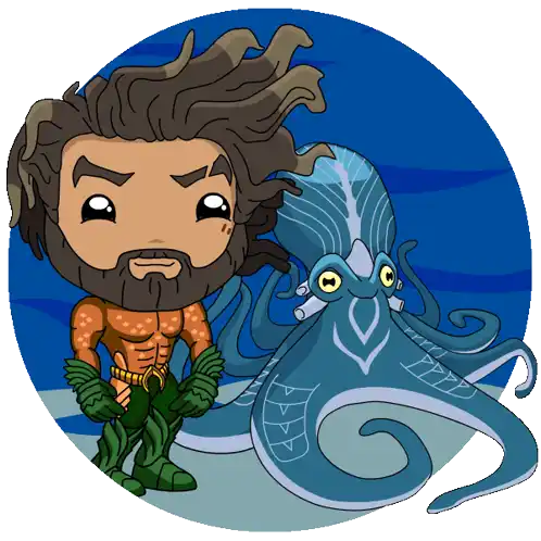 Heart Shape Aquaman Sticker - Heart Shape Aquaman Aquaman And The Lost Kingdom Stickers