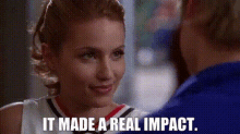 Glee Quinn Fabray GIF - Glee Quinn Fabray It Made A Real Impact GIFs