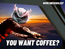 You Want Coffee Owl GIF - You Want Coffee Coffee Owl GIFs