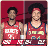 Houston Rockets (115) Vs. Cleveland Cavaliers (104) Post Game GIF - Nba Basketball Nba 2021 GIFs